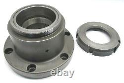 RIKEN AD-65 CNC COLLET CHUCK LATHE NOSEPIECE with PLAIN BACK MOUNT #SAD-65