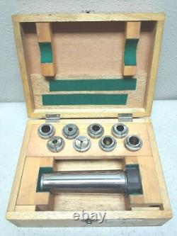 Riken Seiki BS12 Size M. M Collet Chuck Tool Set Box Metal Working Lathe