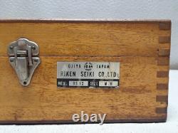 Riken Seiki BS12 Size M. M Collet Chuck Tool Set Box Metal Working Lathe