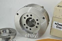 Rohm 10 6 jaw Self Centering Lathe Chuck A2-6 Mount Adapter 163773 ZSU HI-TRU