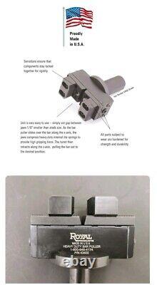 Royal Heavy Duty CNC Lathe Bar Puller Model 43400 1 Round Shank Range 1/8-2 1/4