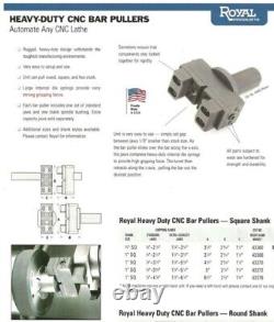Royal Heavy Duty CNC Lathe Bar Puller Model 43400 1 Round Shank Range 1/8-2 1/4