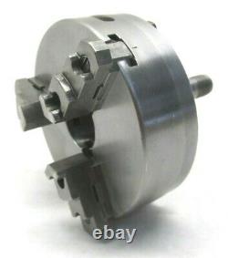 SWISS! WATCHMAKER'S 70mm REVERSIBLE 3-JAW LATHE CHUCK with LEVIN D COLLET MOUNT