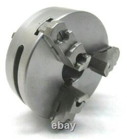 SWISS! WATCHMAKER'S 70mm REVERSIBLE 3-JAW LATHE CHUCK with LEVIN D COLLET MOUNT