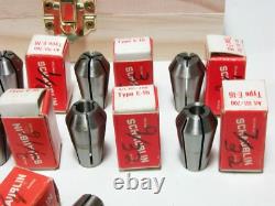 Schaublin E16 Collets Made in Switzerland, New, Fit Unimat Collet Chuck M12 x 1