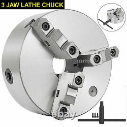 Self-Centering Lathe Chuck 3 Jaw 8 inch for Milling K11-200A Hardened Steel US