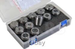 Shars 1/8 1 by 16ths ER40 Collet Series Set 12 PCS 0.0003 TIR %