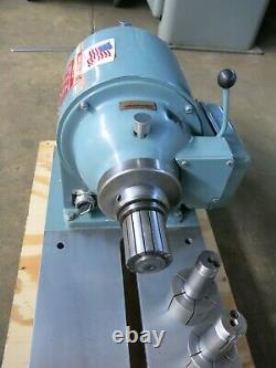 Shauer 5c Collet Speed Lathe with Tailstock Polishing Lathe
