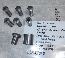 Shop Made 4C Collet Chuck & Nosepiece used with Emco Maximat V10 Lathe C03Z