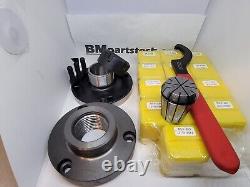 South Bend Heavy 10 (10R) ER32 Chuck & Collets with 1-7/8-8 adapter