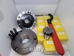 South Bend Heavy 10 (10R) ER32 Chuck & Collets with 1-7/8-8 adapter