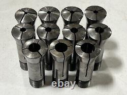 Stark No. 4 Lathe 4S Collet Set Hardinge Chuck Lot 1/4 9/32 5/16 3/8 7/16 1/2