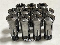 Stark No. 4 Lathe 4S Collet Set Hardinge Chuck Lot 1/4 9/32 5/16 3/8 7/16 1/2