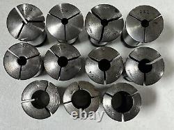 Stark No. 4 Lathe 4S Collet Set Hardinge Chuck Lot 1/4 9/32 5/16 3/8 7/16 1/2