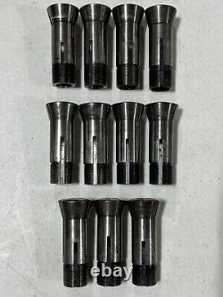 Stark No. 4 Lathe 4S Collet Set Hardinge Chuck Lot 1/4 9/32 5/16 3/8 7/16 1/2