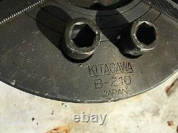 T25 Kitagawa B 210 10 3 Jaw Power Lathe Chuck with A2-8 adapter A2 8