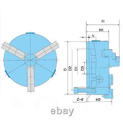 Universal 3-JawMechanical Chuck UsedOnSmall&Medium DIY Lathe Clamping Workpieces