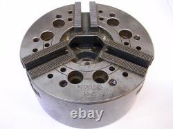 Used Kitagawa B-6 Power Chuck, 6.50 Diameter, 3-Jaw, Lathe, Plain Back Mount