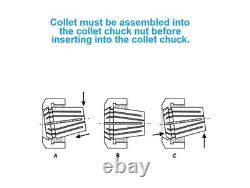 Versatile 100mm Collet Chuck for Lathe and Milling Applications 42mm Height