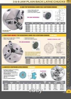 Vertex 5 3-jaw Front Mount Lathe Chuck 2 Sets Of Jaws (3800-5821)