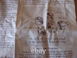 Vintage Delta Milwaukee Lathe collet chucks
