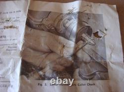 Vintage Delta Milwaukee Lathe collet chucks