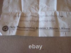 Vintage Delta Milwaukee Lathe collet chucks