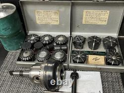 Vintage Jacobs No. 96-05 Rubber-Flex Collet Chuck MT3/Collet Set 1/16 to 1-3/8