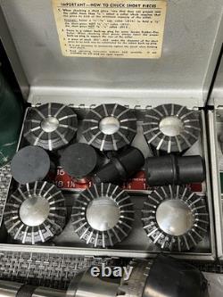 Vintage Jacobs No. 96-05 Rubber-Flex Collet Chuck MT3/Collet Set 1/16 to 1-3/8