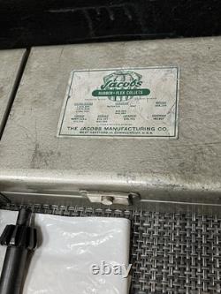 Vintage Jacobs No. 96-05 Rubber-Flex Collet Chuck MT3/Collet Set 1/16 to 1-3/8 Vintage Jacobs No. 96-05 Rubber-Flex Collet Chuck MT3/Collet Set 1/16 to 1-3/8