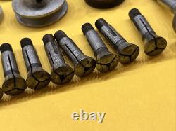 Vintage Watchmakers 8mm Lathe Collet Chucks Pin Center (570)