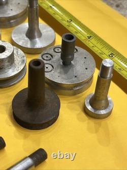 Vintage Watchmakers 8mm Lathe Collet Chucks Pin Center (570)