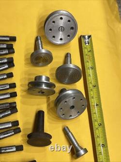 Vintage Watchmakers 8mm Lathe Collet Chucks Pin Center (570)