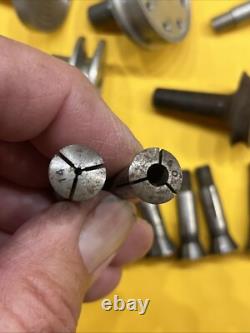 Vintage Watchmakers 8mm Lathe Collet Chucks Pin Center (570)