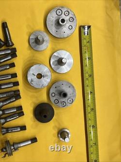Vintage Watchmakers 8mm Lathe Collet Chucks Pin Center (570)
