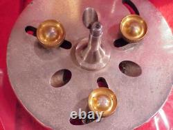 Watchmaker J HOUGHTON USA Lathe 6 MM Collet 3 JAW Face Plate Chuck 3 1/2 INCH