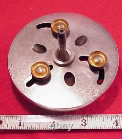 Watchmaker J HOUGHTON USA Lathe 6 MM Collet 3 JAW Face Plate Chuck 3 1/2 INCH