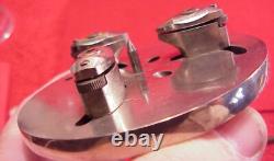 Watchmaker J HOUGHTON USA Lathe 6 MM Collet 3 JAW Face Plate Chuck 3 1/2 INCH