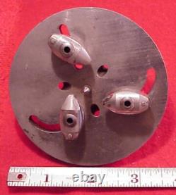 Watchmaker J HOUGHTON USA Lathe 8 MM Collet 3 JAW Face Plate Chuck 3 1/2 INCH