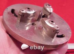 Watchmaker J HOUGHTON USA Lathe 8 MM Collet 3 JAW Face Plate Chuck 3 1/2 INCH