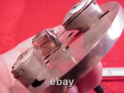 Watchmaker J HOUGHTON USA Lathe 8 MM Collet 3 JAW Face Plate Chuck 3 1/2 INCH