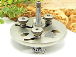 Watchmaker's Jewelers 8mm Lathe collet Moseley 3 jaw chuck Faceplate with center