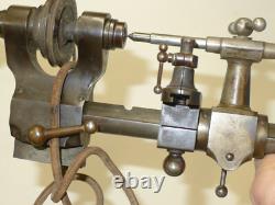Watchmakers 6.5mm Boxed Lathe G. BOLEY Step Chucks/Collets (No mounting foot!)