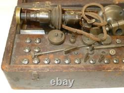 Watchmakers 6.5mm Boxed Lathe G. BOLEY Step Chucks/Collets (No mounting foot!)