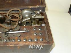 Watchmakers 6.5mm Boxed Lathe G. BOLEY Step Chucks/Collets (No mounting foot!)