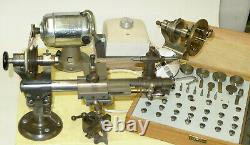 Watchmakers 6mm collet LORCH LATHE Compound Slide/Step chucks/Mandrel Head etc