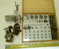 Watchmakers 6mm collet LORCH LATHE Compound Slide/Step chucks/Mandrel Head etc