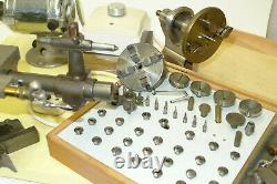 Watchmakers 6mm collet LORCH LATHE Compound Slide/Step chucks/Mandrel Head etc