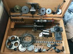 Watchmakers lathe. By G Boley 8mm. Original Box. Numerous Collets And parts